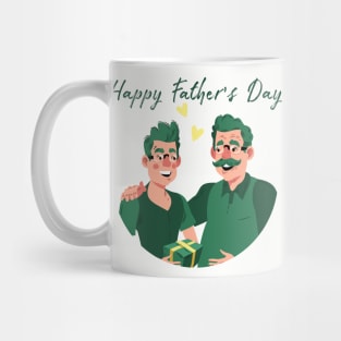 happy fathers day - father and son Mug